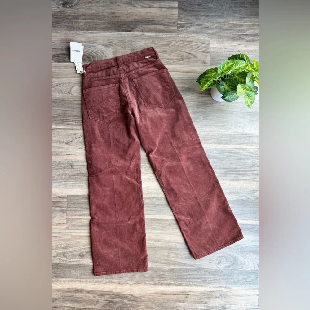 Mother Corduroy Mid Rise The Maven Ankle Pants‎ Hopscotch Aztec Brown NWT